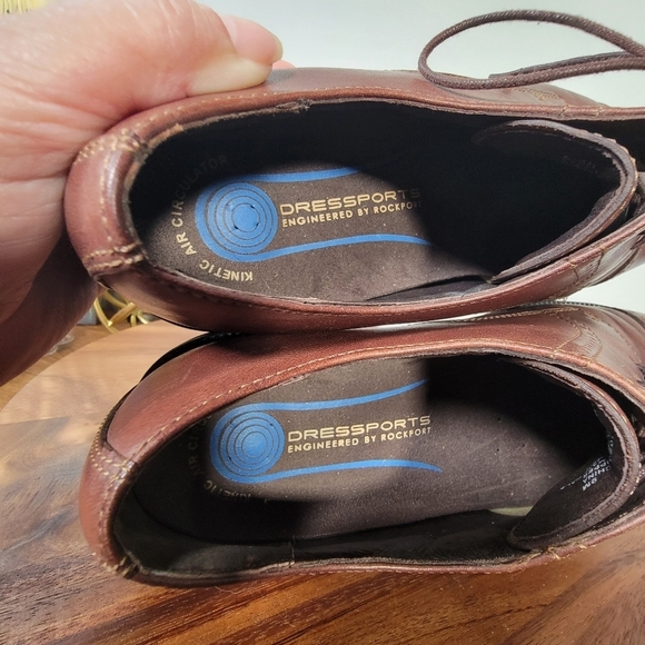 Rockport Men's Brown Leather Dress Shoes Size 9 - Picture 15 of 17